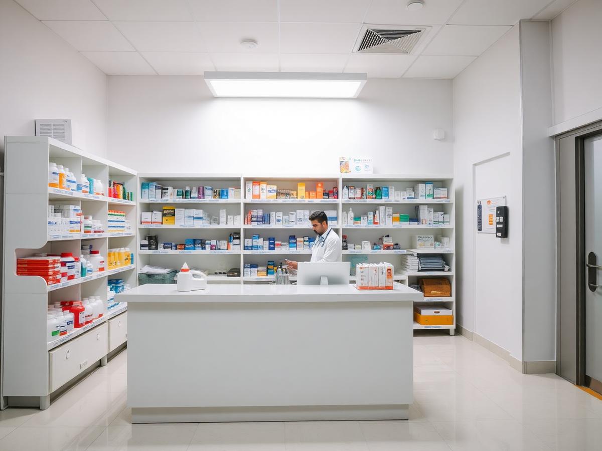 In-house 24/7 pharmacy counter