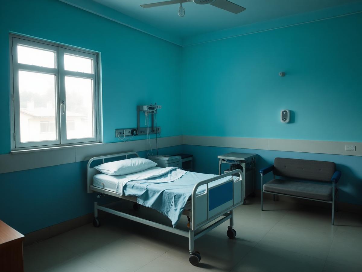 Private inpatient room with attendant seating