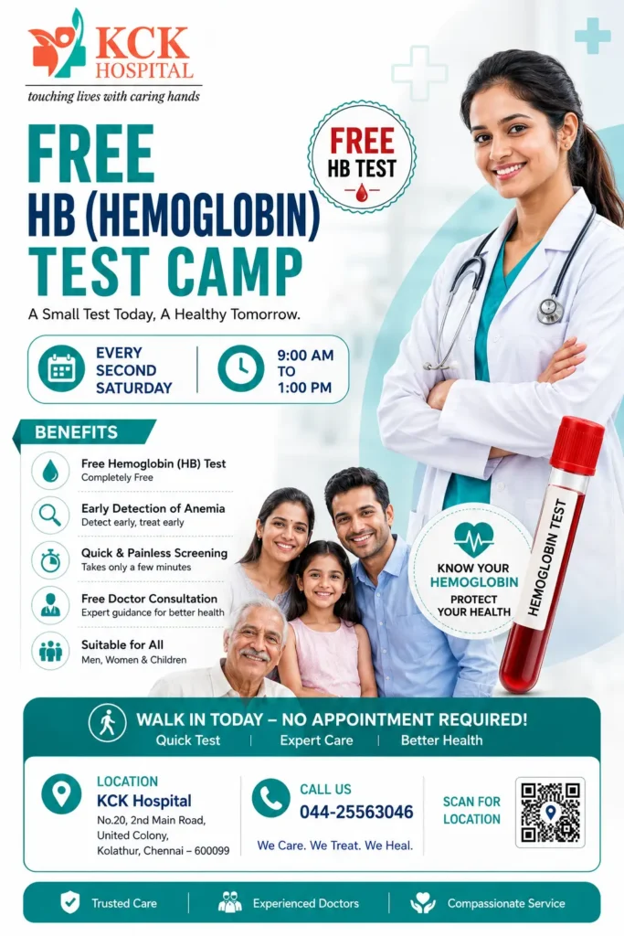 FREE HB (HEMOGLOBIN) TEST CAMP