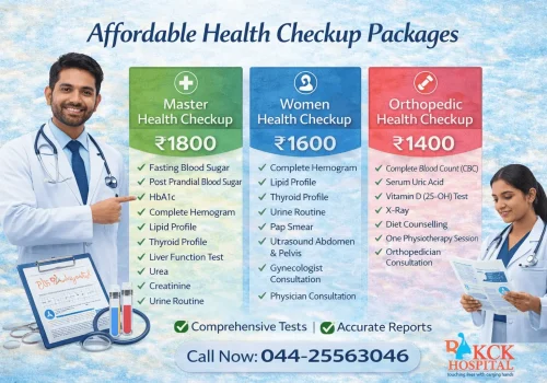 Full body checkup at hospital in Kolathur